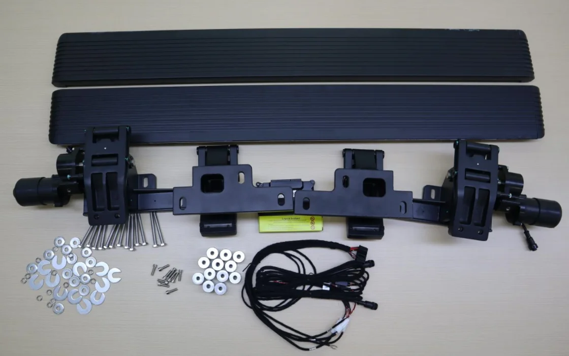 Electric Running Board Aluminum Alloy Auto Scaling Heavy Duty Liush Side Step Pedal for Mercedes G63 BMW GLC with Carry Bag