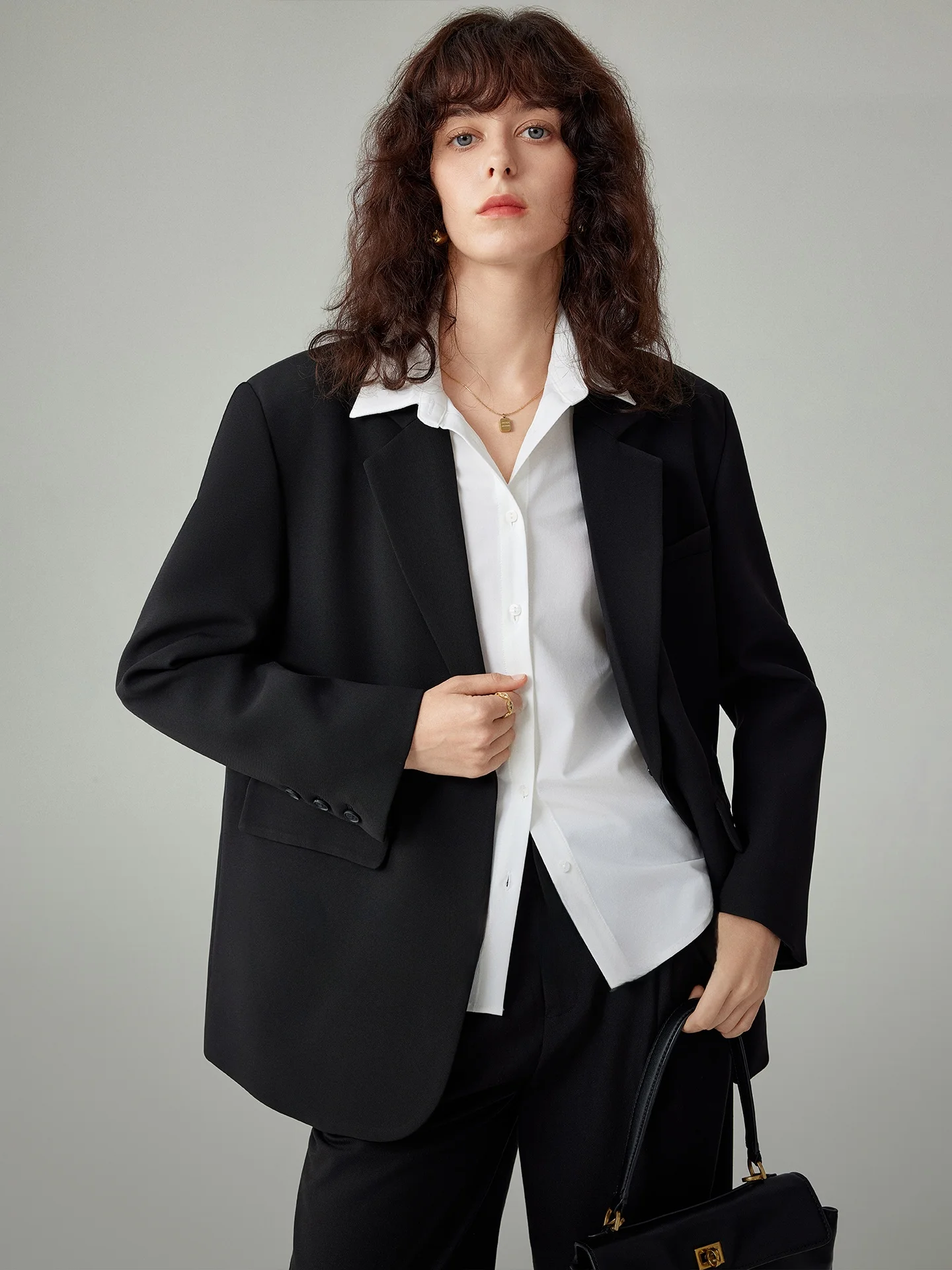 

Женский деловой пиджак Ele Bla: уникальный дизайн, модная повседневная верхняя одежда для весны и осени