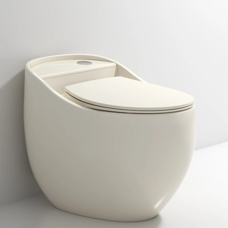 

Creamy creative egg-shaped toilet toilet