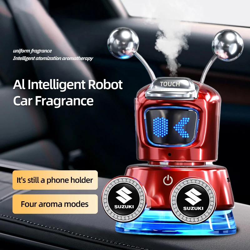 

Car Fragrance Phone Holder Al Intelligent Robot For Suzuki Jimny Swift Grand Vitara Ignis Kizashi SX4 Scross Alivio DZire Xbee