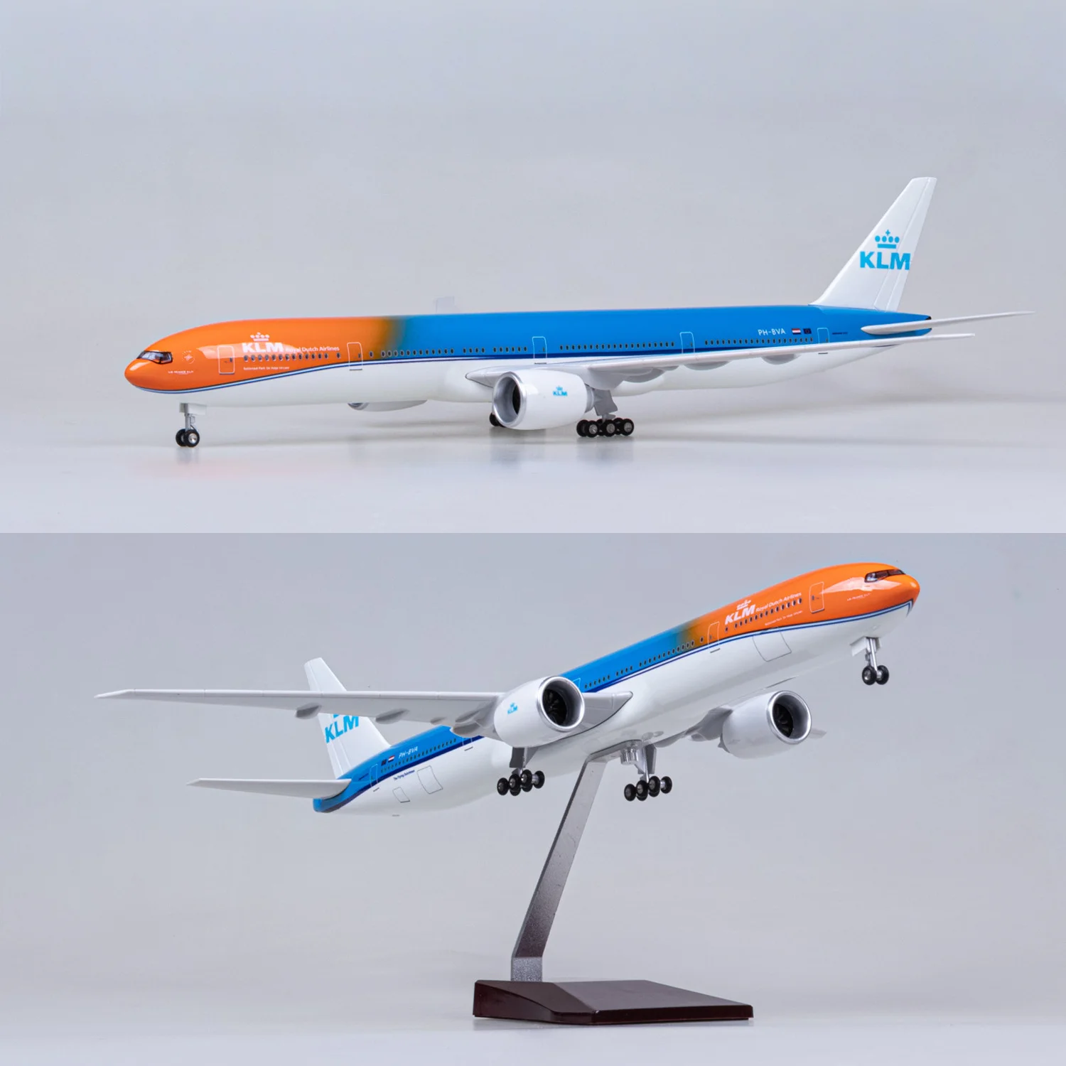 Model Kit Aircraft - 43cm 수집용 항공기 KLM 에어 오렌지