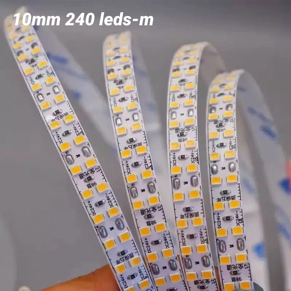 10M RA98 LED Strip DC 24V SMD2835 Double row 240Leds/M 3000K 4000K 6000K Full Spectrum Flexible Ribbon Tape Eye Protection Light