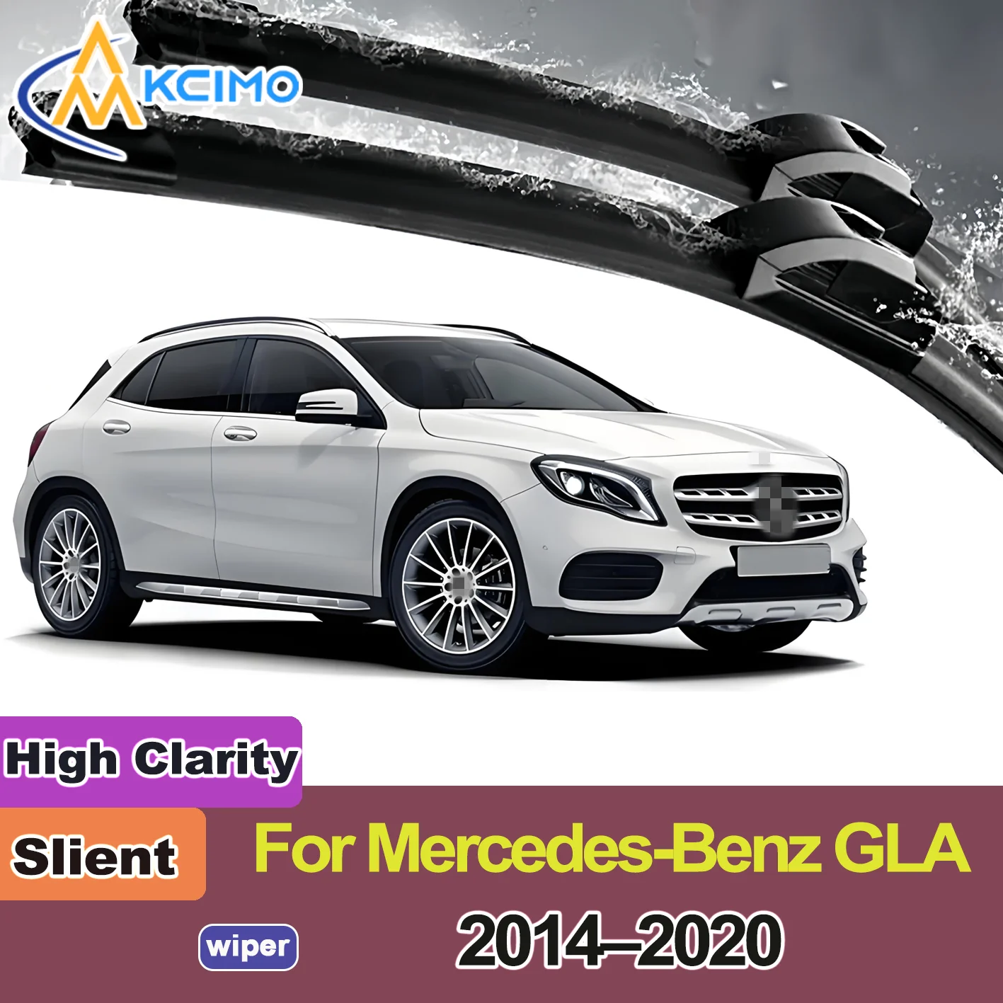 

2PCS New Front Windshield Wiper Blade for Mercedes-Benz GLA X156 2014-2020 Front Windshield Auto Wipers Blade Accessories 2020