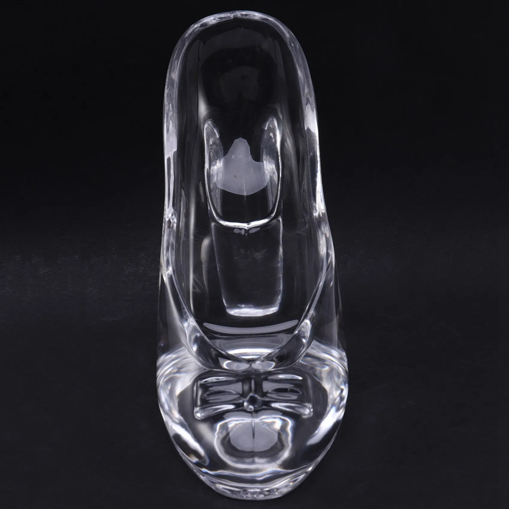 A69E4X Crystal Shoes Glass Birthday Gift Home Decor Cinderella High-Heeled Shoes Wedding Shoes Figurines Miniatures Ornament