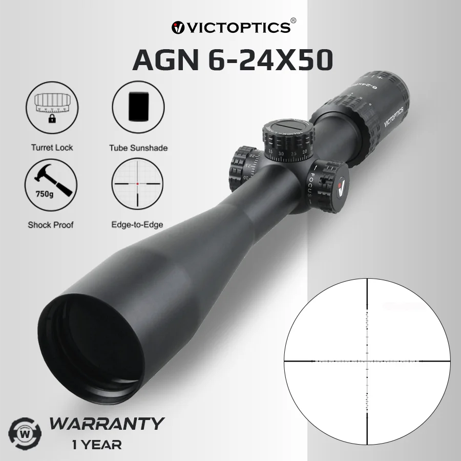 Victoptics 6-24X50 Mdl نطاق بصري للصيد مع ميزة قفل البرج نطاقات بندقية عجلة جانبية كبيرة مجانية للموازي الجانبي