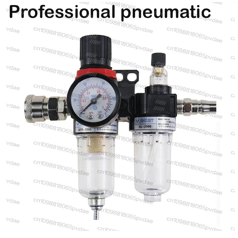 Tool Parts Various pneumatic air source processors  1/4 thread air compressor oil-water separator filter regulator trap valve