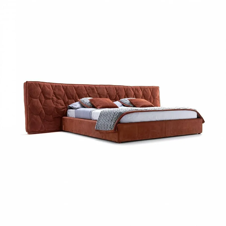 #Luxury Modern Large Italian Aesthetic King Double Queen Size Capsule Hotel Bed Frame Upholstered Bed with Mattress for Children
