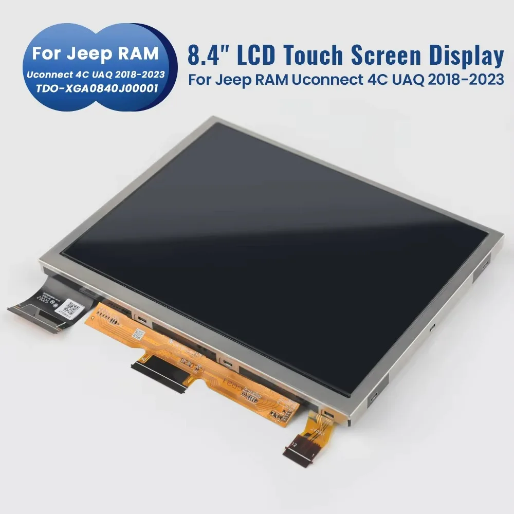 Uconnect 4C 8.4 inch TDO-XGA084 LCD Display For Jeep Dodge RAM Grand Cherokee Chrysler 2018-2024 Radio Navigator TDO-XGA08400001