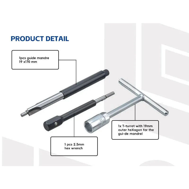 Zittensnijderset en reinigingsset voor dieselinjector
