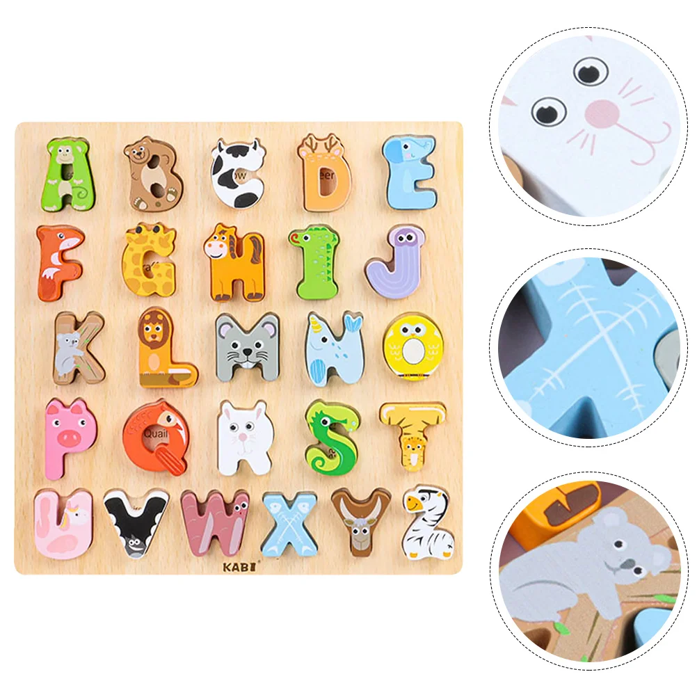 

Wooden Puzzle Board Educational Interactive Household Learning Accessory for Toddlers Kids Cognitive Development Fun Playing