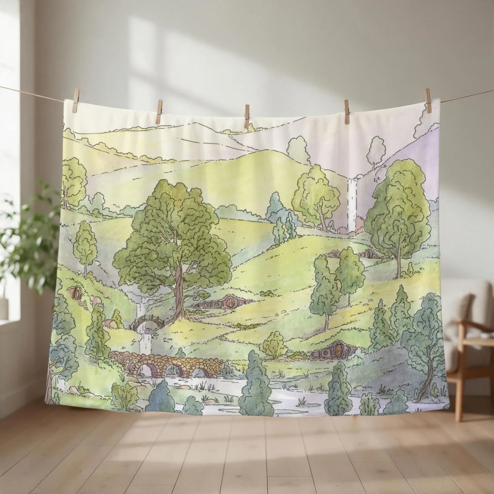The Great Tree Throw Blanket couch cozy soft plush fuzzy picnic outdoor blanket