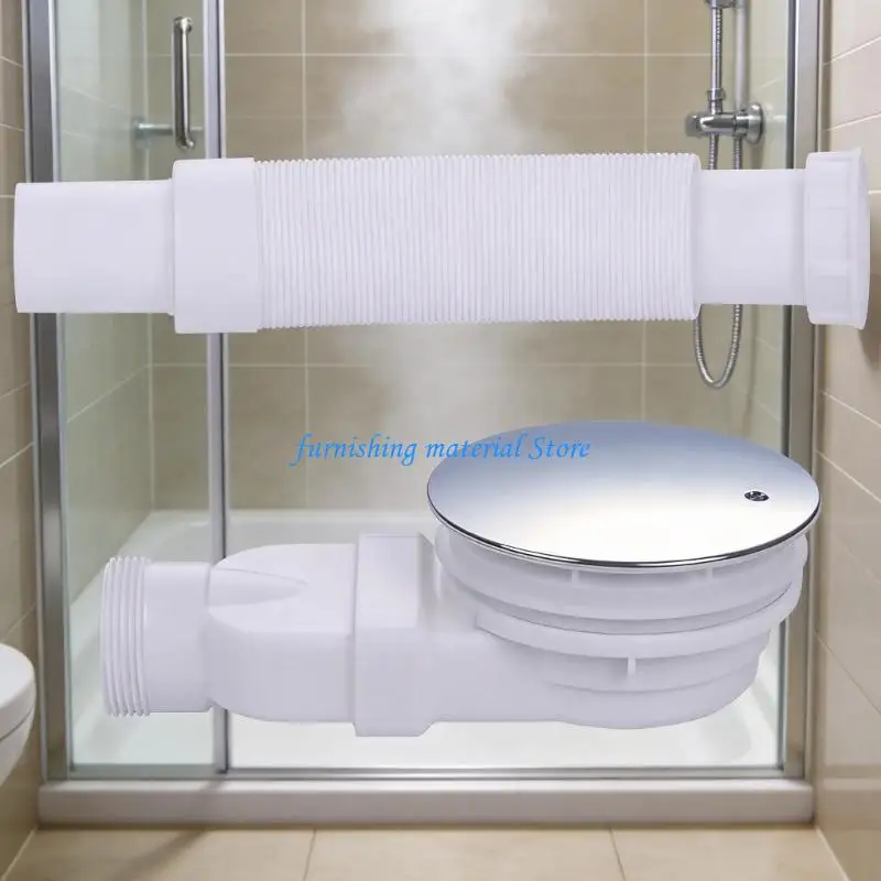 Y5GD Low Profiled P Trap Shower Floor Drain With Anti Odors For Compacts Spaces