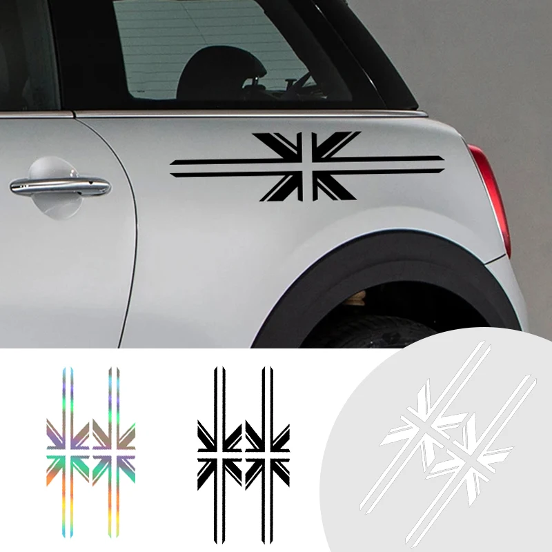 

2PCS For Mini Cooper R53 R55 R56 F55 F56 F60 R60 R61 Universal Car Body Side Stickers Tuning Decoration Car Sticker Accessories