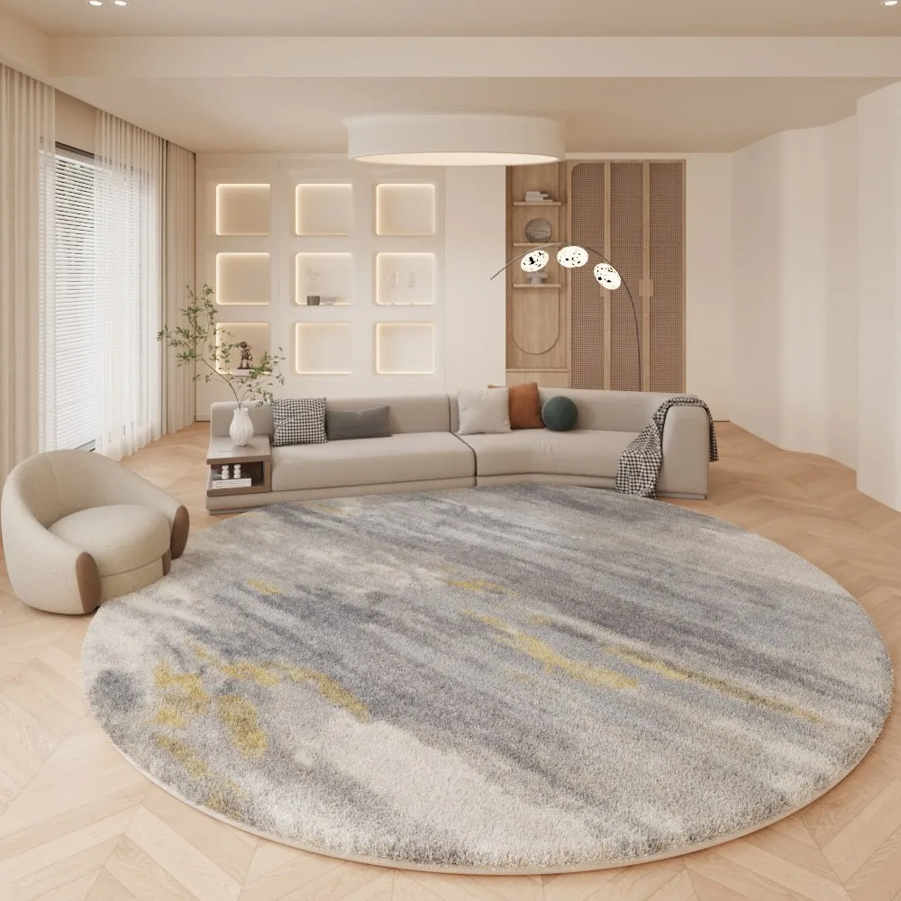 

Large Round Carpet Modern Minimalist Ins Style Creative Home Decor Living Room Bedroom Office Desk Mat