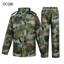 Chubasquero impermeable para hombre y adulto, chaqueta de camuflaje para senderismo, exteriores, motocicleta, ropa impermeable