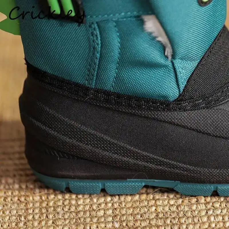 子供用スノーブーツ,男の子と女の子用のユニコーンパターン付き防水ブーツ,暖かいぬいぐるみ,滑り止め