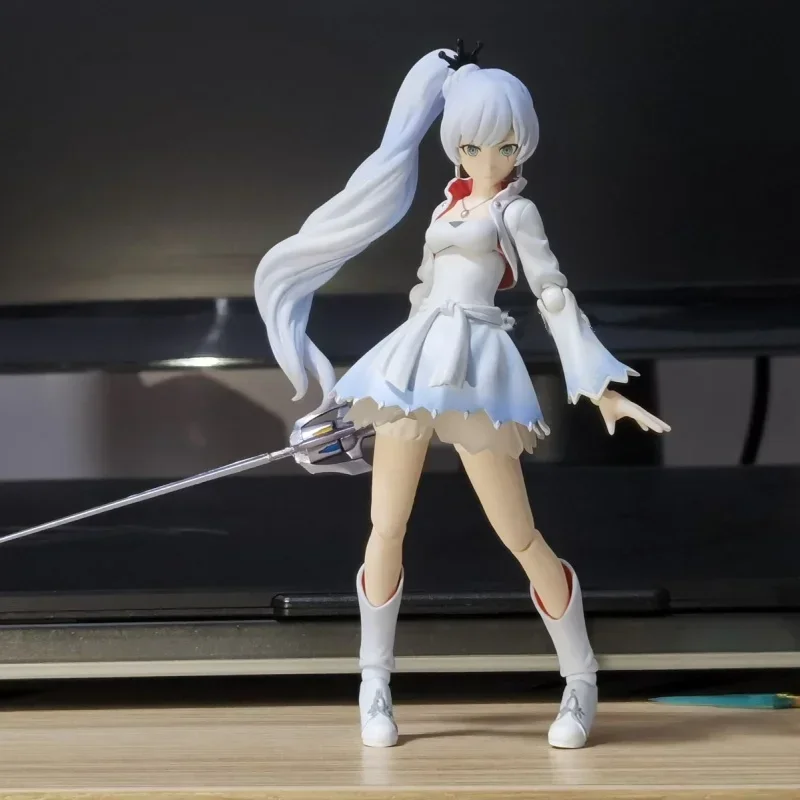 

Genuine Figma Rwby Ice And Snow Empire Anime Character Weiss Schnee Model Collection Movable Toy Beauty Figurine In Stock