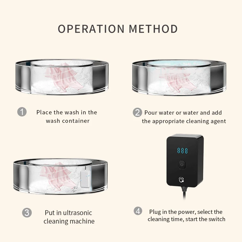 Fruit and vegetable cleaning machine, seafood and vegetable food disinfection and cleaning, crayfish ultrasonic cleaning, mini