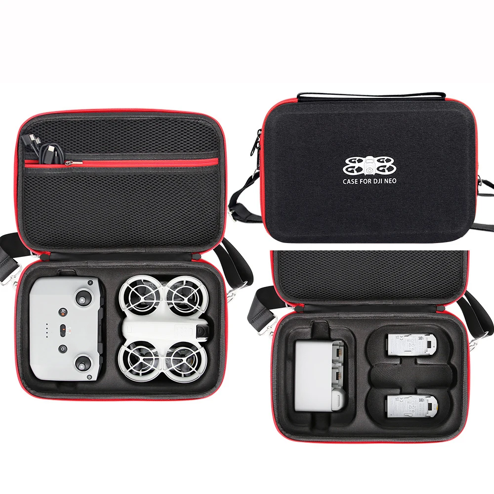 Para dji neo bolsa de armazenamento de transporte bolsa de viagem RC-N3 caixa remota portátil à prova de poeira capa integrada anti-corda cinta
