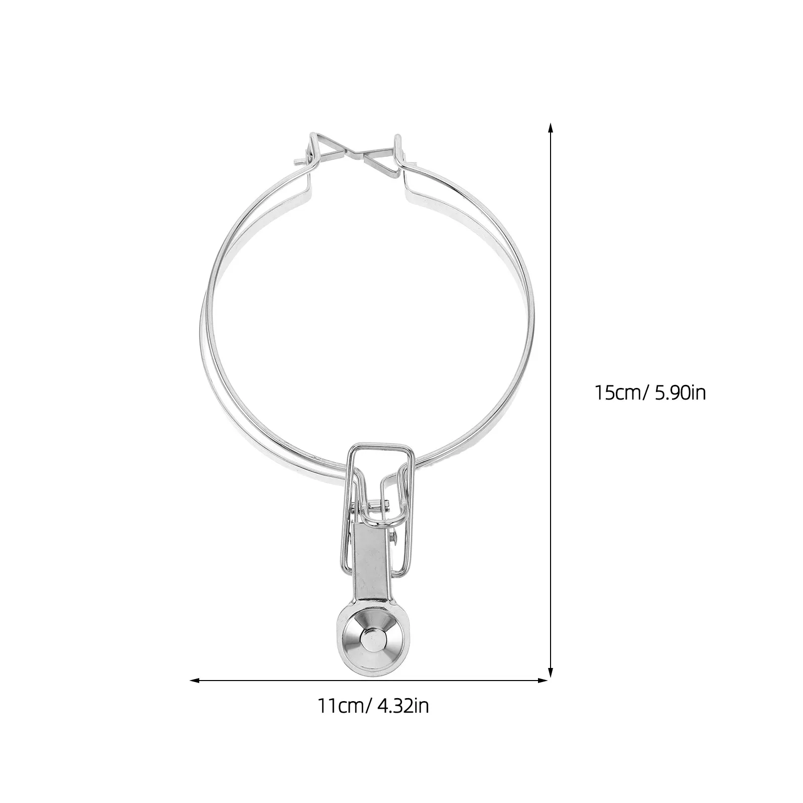 4Pcs Sealing Buckle Airtight Wire Clamp Stainless Steel Snap Lock for Canning Glass Jars Leak-Proof Jar Replacement Clips Jar