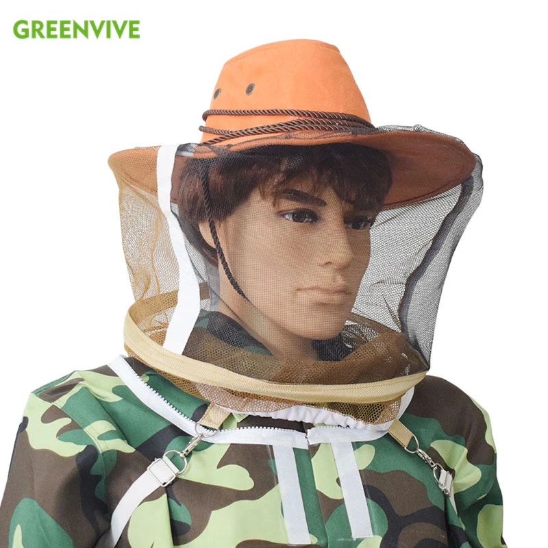 

Anti Bee Face Mask jean fabric nylon net yarn Hat Beekeeping Protector Cap Beekeeper Fly Insect Net Cowboy comfortable design