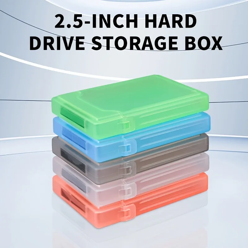 

2.5Inch Hard Drive Storage Box,Suitable for IDE/SATA Solid State Drives/Mechanical Drives Protection,Dustproof Scratch-Resistant