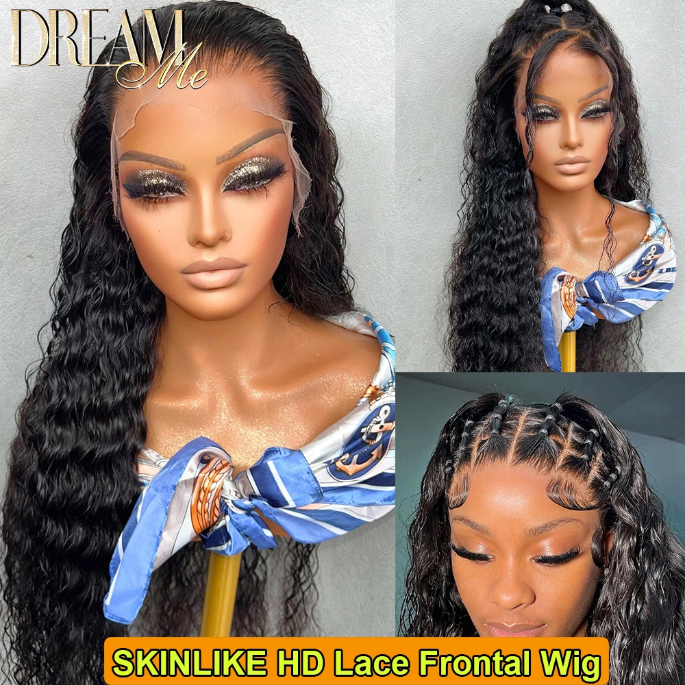 

Invisible HD Lace Frontal Wigs 250% 13X6 Lace Front Wigs Deep Curly 5X5/6X6 HD Lace Closure Water Wave Wig Human Hair Pre-plucke