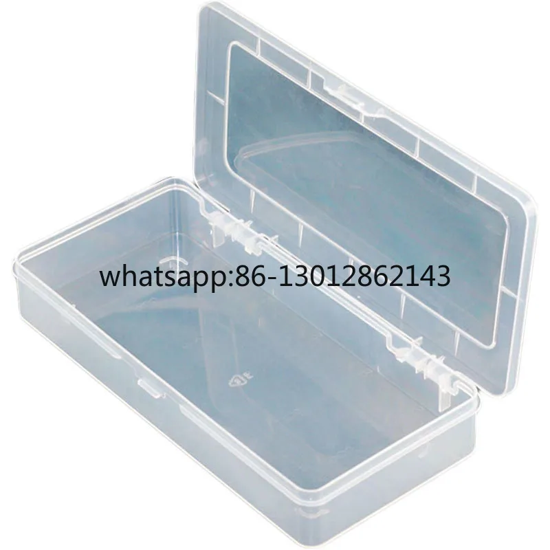 

Rectangular Clear PP Storage Box Electronic Components Tool Parts Box Large Size