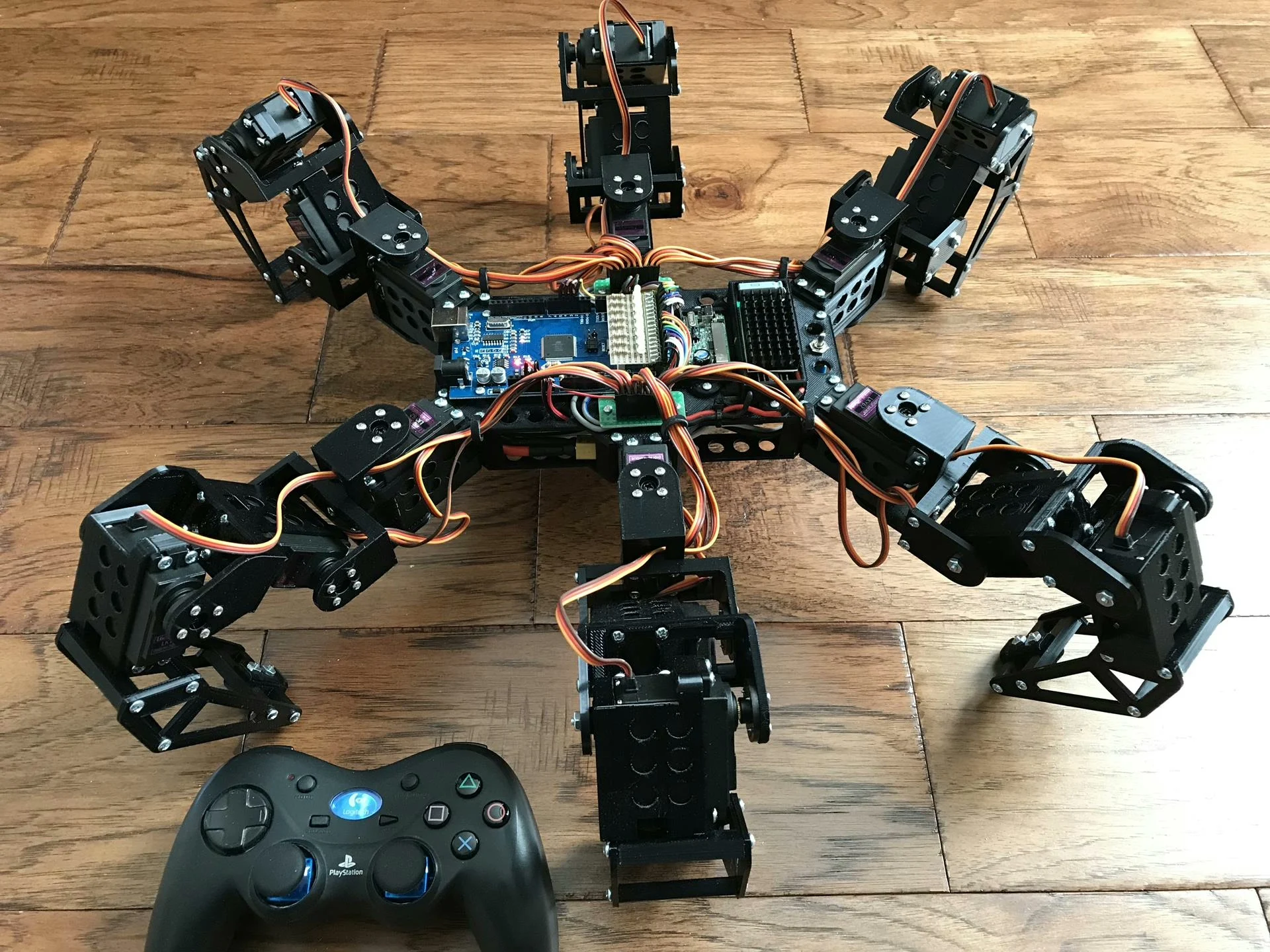 Suitablefor printing the shell of MG996R high torque servo hexapod robot (the products sold are printed parts, excluding others)