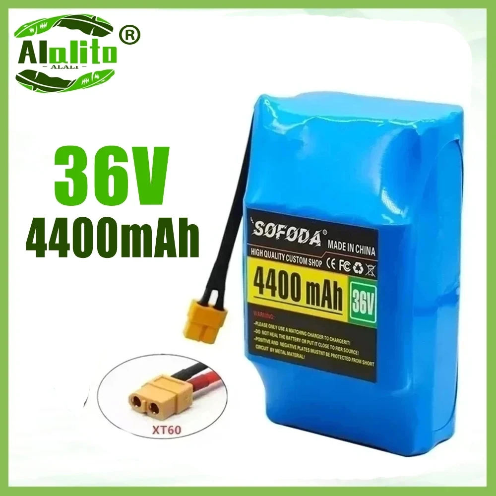 

100% New 36v 4.4ah lithium battery 10s2p 36v battery 4400mAh lithium ion pack 42V 4400mah scooter twist car battery