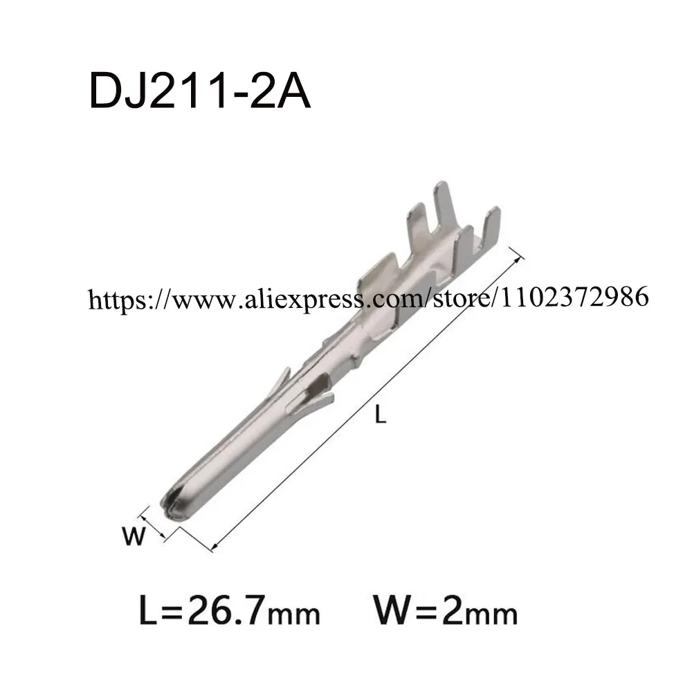 

1000PCS DJ211-2A Terminal connector brass pin Waterproof harness terminal cable socket