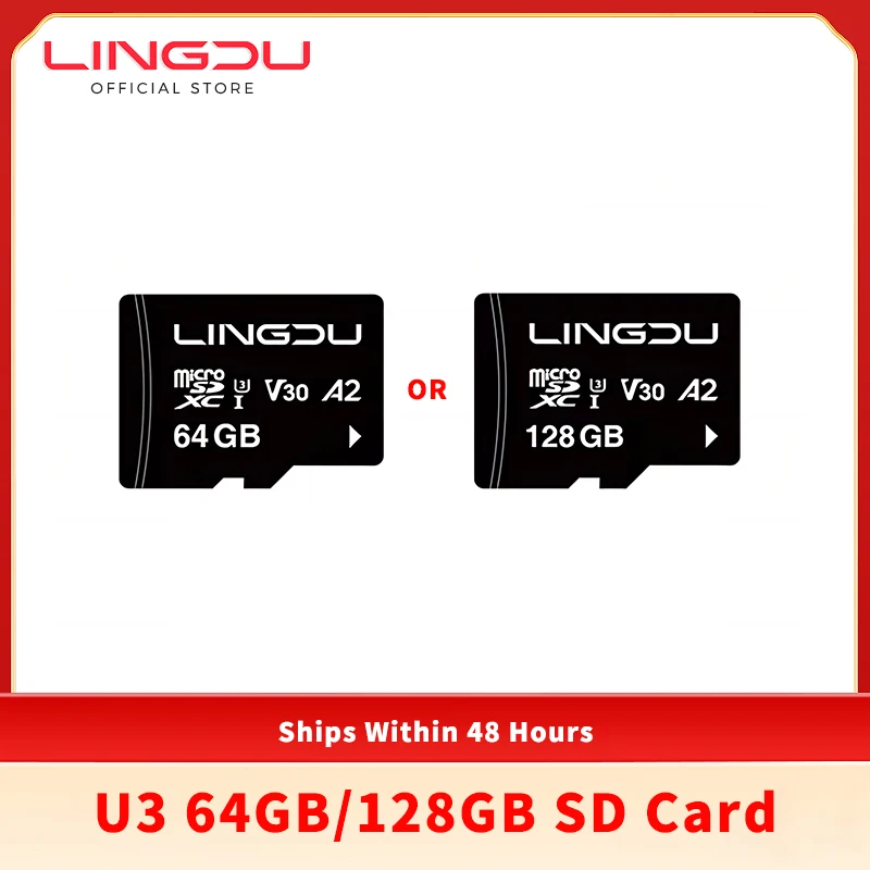 

LINGDU 64GB Micro SD Card Memory Card Driving Recorder 128GB TF Card For LINGDU Dash Cam Car Camera Car DVR Adapters Class 10 U3