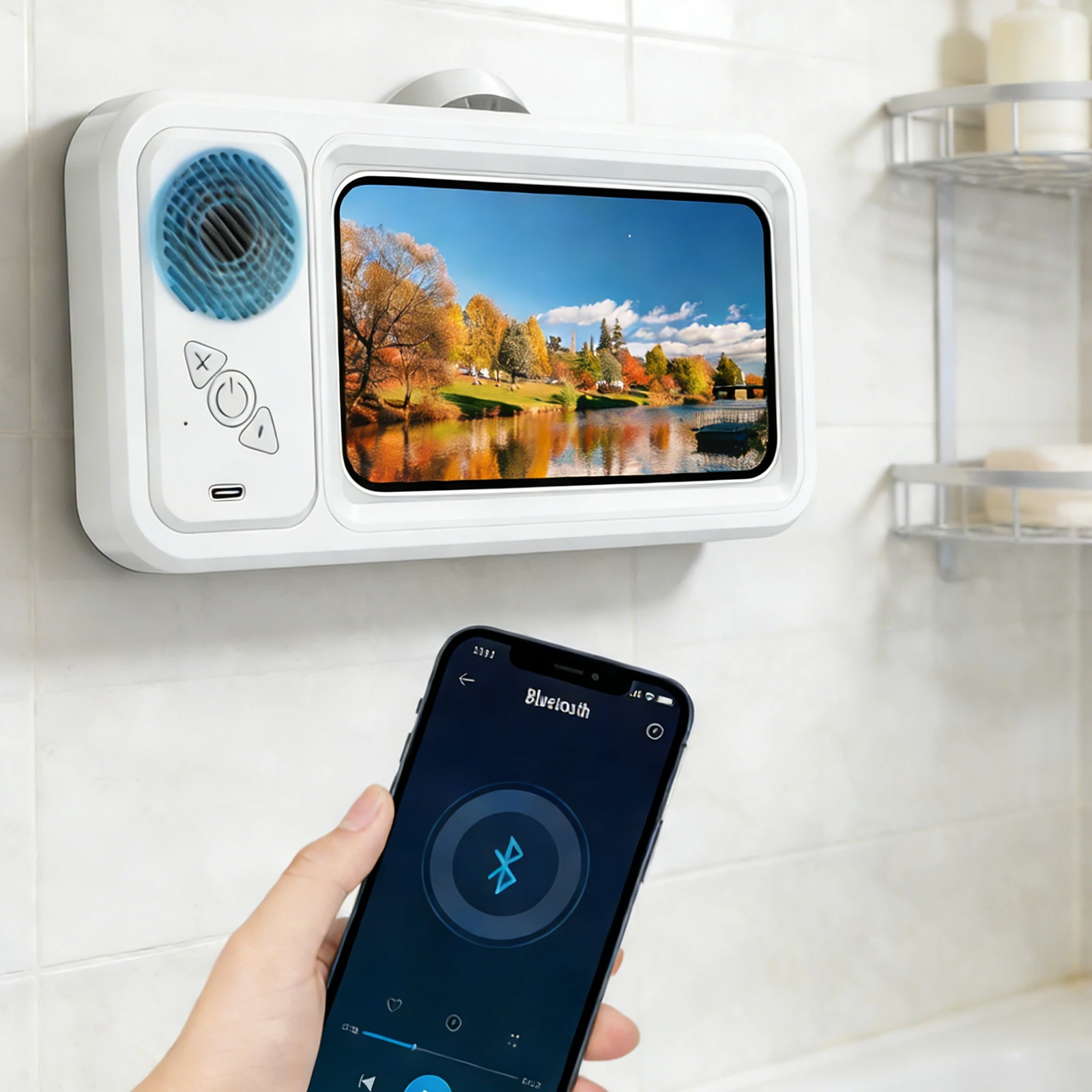 Shower Phone Holder…