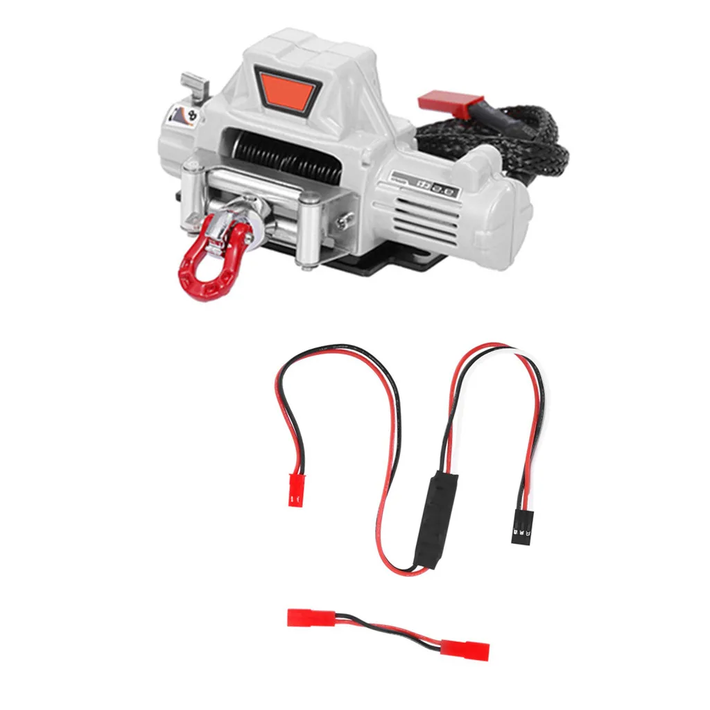 YSIDO Metal Winch Remote Control Simulation Pull Toy Model Winch for 1:10 TRX4 TRX6 Axial SCX10 Redcat Traxxas RC Crawler Cars