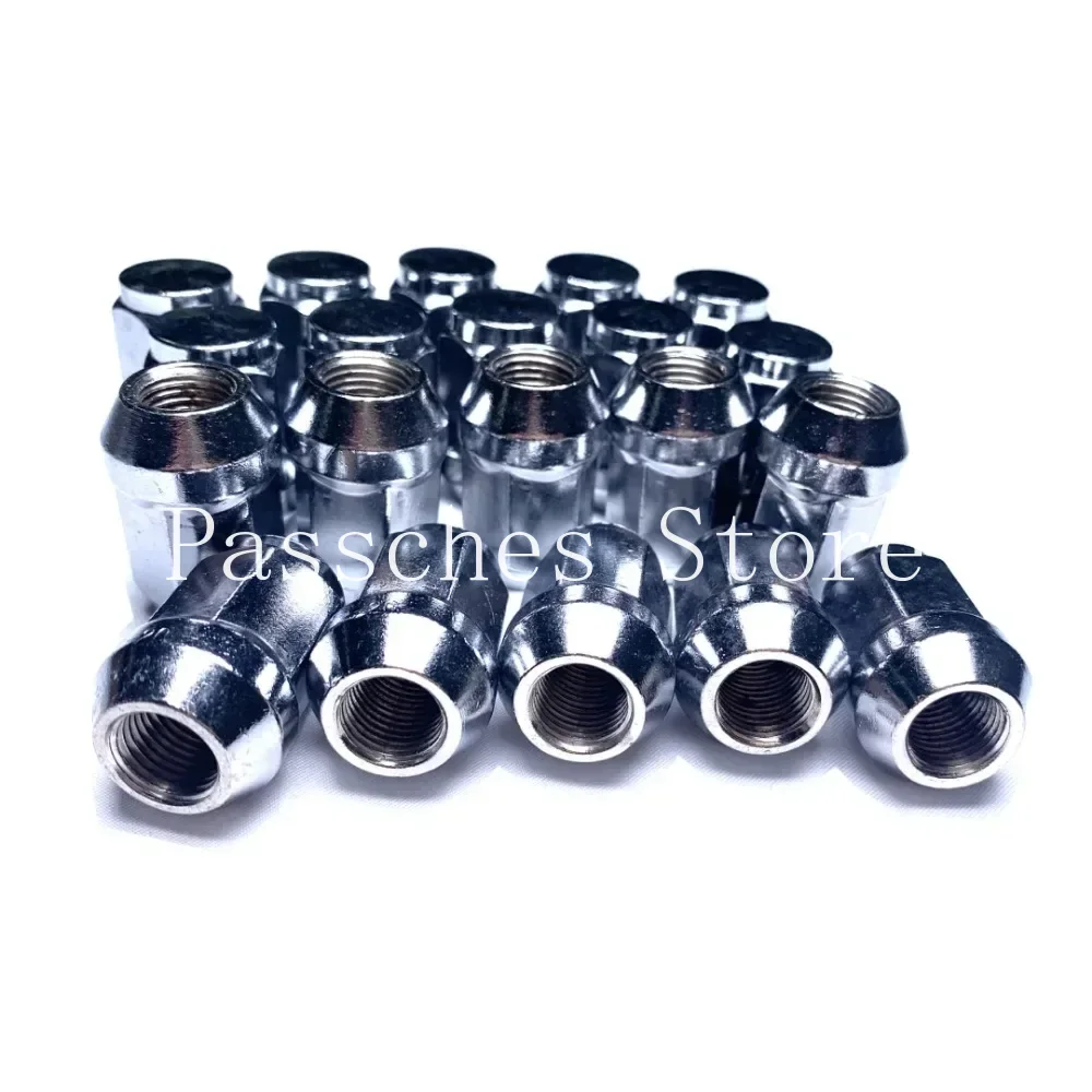 20pcs Bulge Acorn Wheel Lug Nuts Hub Screws M12x1.25 Hex 19mm Thickness 35mm