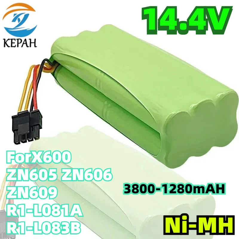 

Ni-MH 3800-1280 мАч для аккумуляторной батареи 14,4 В Deebot Deepoo X600 ZN605 ZN606 ZN609 VCR01 VCR03 пылесоса