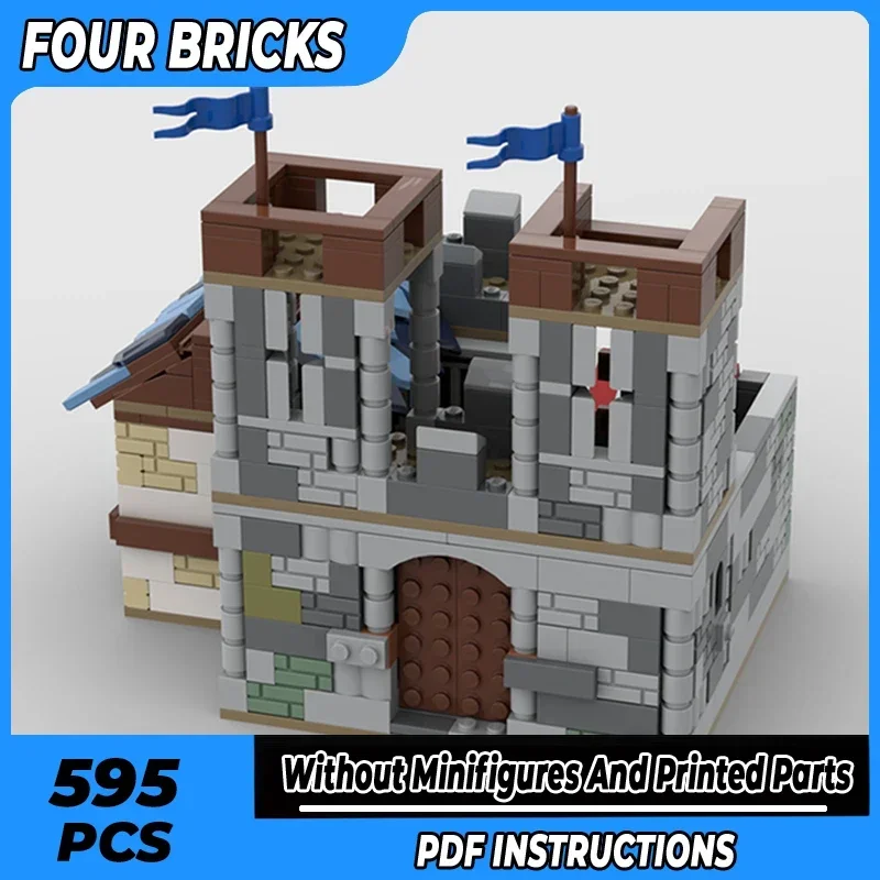 

Moc Building Bricks Fortress Model Castle Outpost Technology Modular Blocks Holiday Gifts Toys For Children DIY Sets Assembly