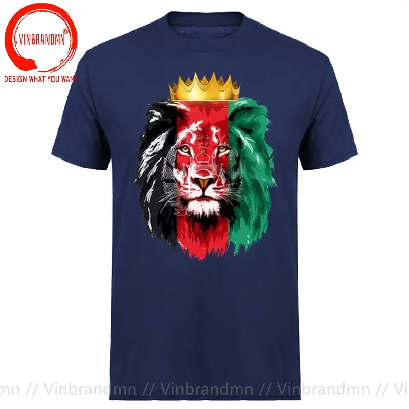 Taliban King of Lion Summer Men's T Shirt Afghanistan Flag With Lion T-Shirt Casual Short Sleeve Funny Gift Male Tops Tee Shirts