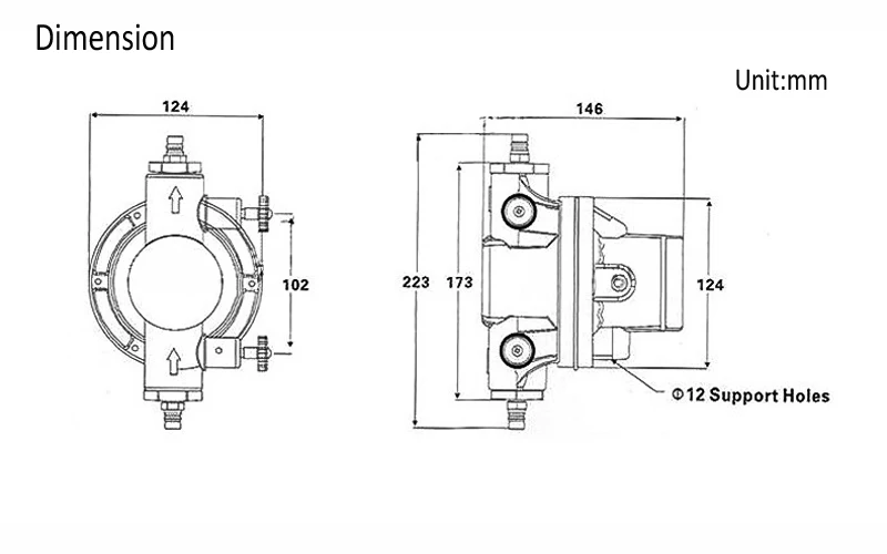 Druckluftbetriebene Einweg-Membranpumpe 15L/min Pneumatische Membranpumpe für Tintenpumpen und Druckmaschinen – Detail 8