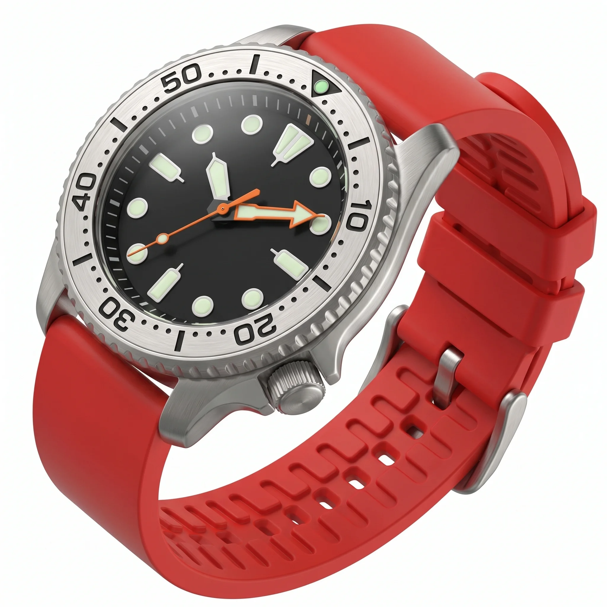 Universal Waterproof Silicone Sports Watch Band Durable Rubber Strap 20mm 22mm 24mm Replacement Soft Watchband