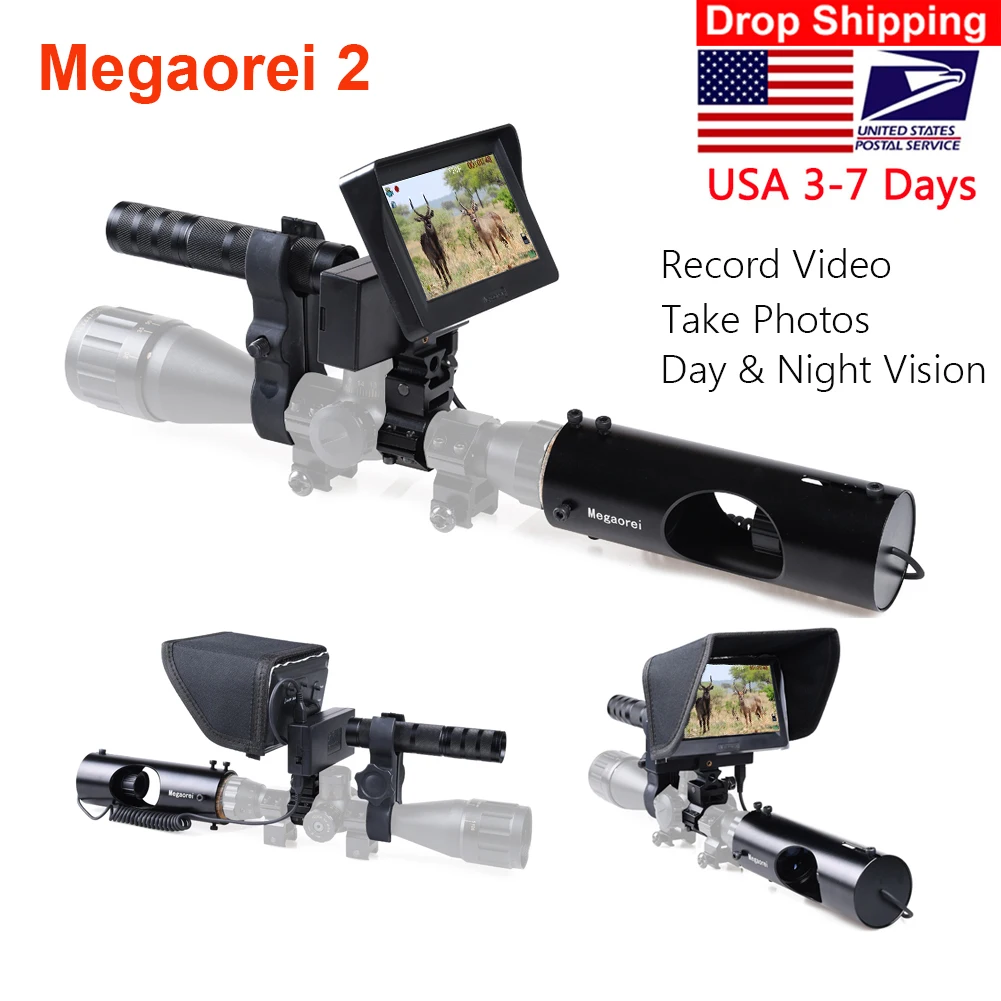 

Megaorei 2 Hunting Night Vision Scope Infrared Optics Sight for Riflescope Hunting Camera Taking Video Photo Night Vision Device