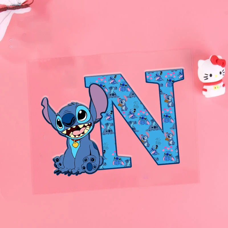 غرزة ديزني الكرتون رسالة ثلاثية الأبعاد نقل ملصق UV DTF ملصقات Kawaii كوب ماء زجاجة ماء علب الاغذية لتقوم بها بنفسك ملصق مقاوم للماء