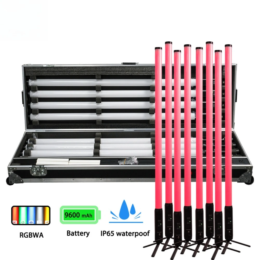 

IP65 waterproof DJ tube 8 pcs, with housing diode 360 full color wireless, suitable for DJ event stage club bar