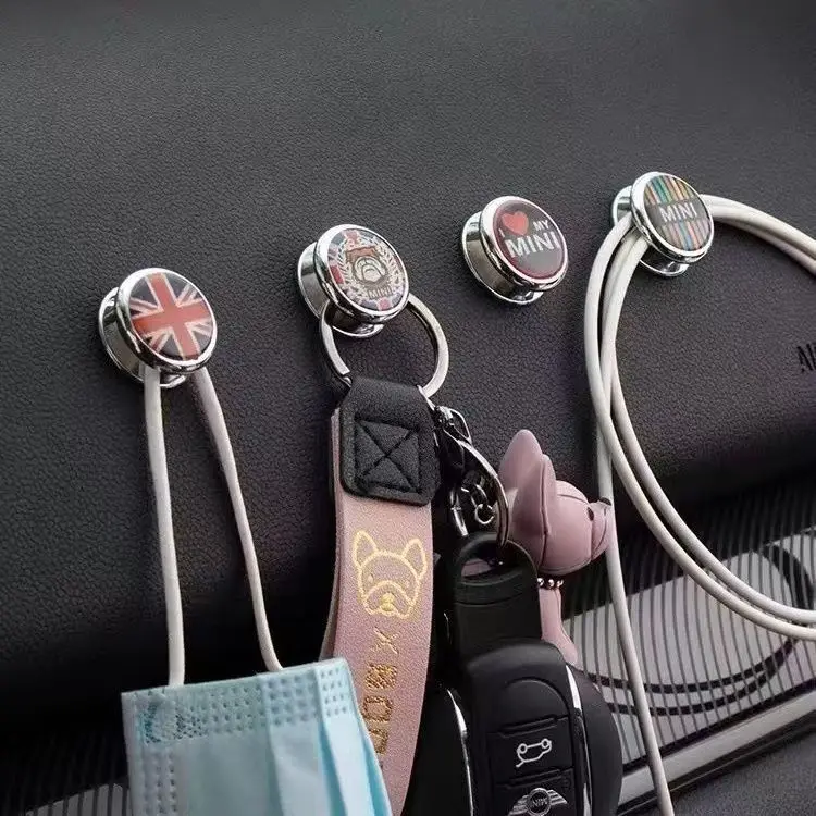

1 Piece Car Alloy Hook USB Cable Clip Car Cartoon Hook Fits Mini F54 F55 F56 F60 R50 R52 R55 R60 R61 JCW Coopers Stick Hook