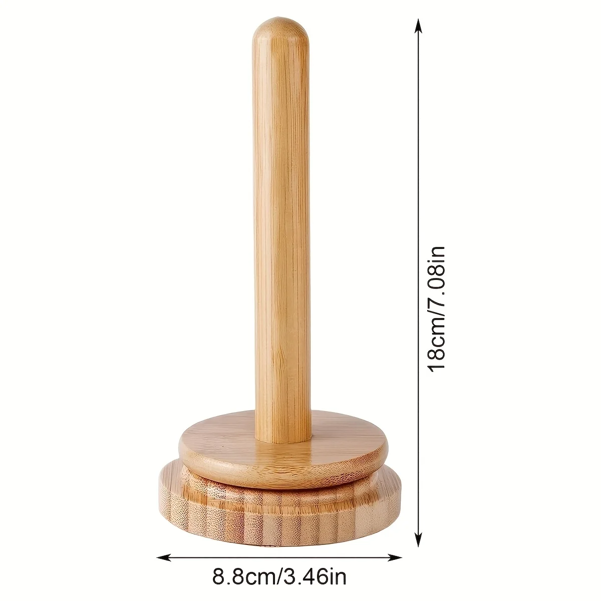 مجموعة من 2 (مجموعة واحدة)، حامل غزل خشبي، حامل بكرة غزل سطح المكتب، رف تخزين بكرة على الطراز البسيط، لفاف خشبي دوار