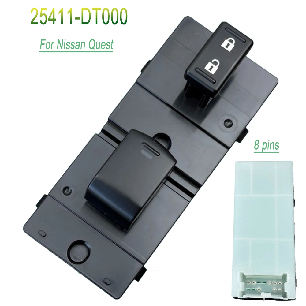 25411-DT000 Passenger Side Power Window Control Switch Car Window Lifter Button Fit For Nissan Quest High Quality Auto Parts