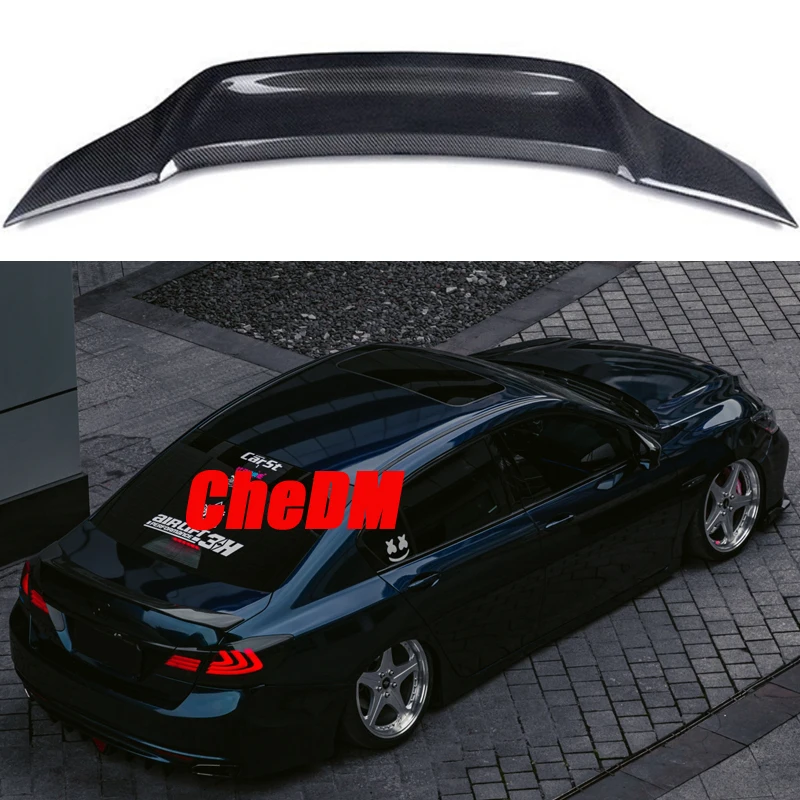 For Honda 9th Generation Accord Retrofit True Carbon Fiber Rear Spoiler True Carbon Fiber Rear Wing Retrofit Trim For Honda 9th