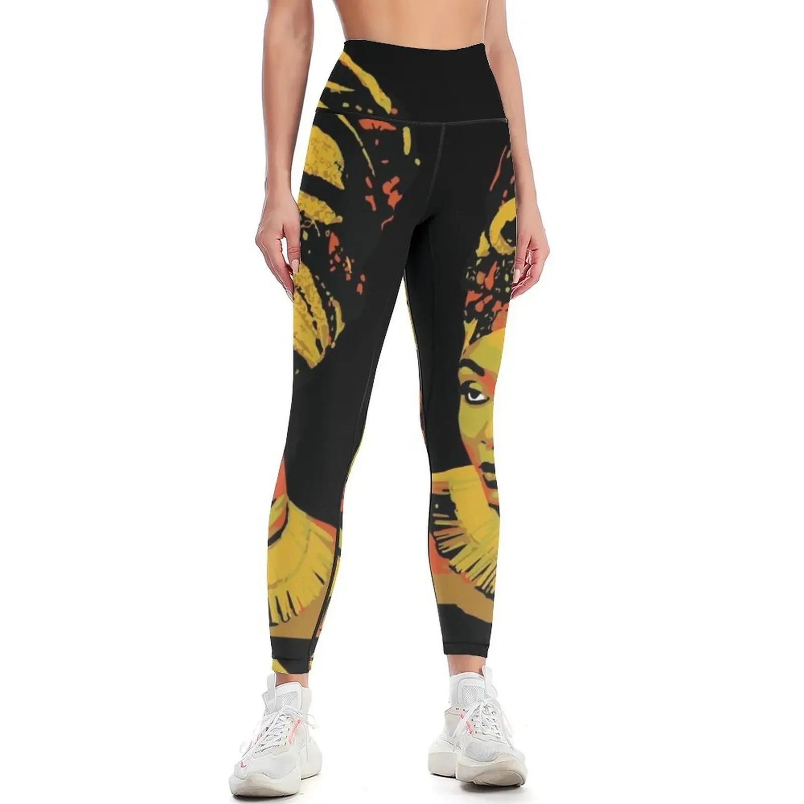 

African beauty Leggings Women's sportswear Golf wear sporty woman gym push up tights for Womens Leggings