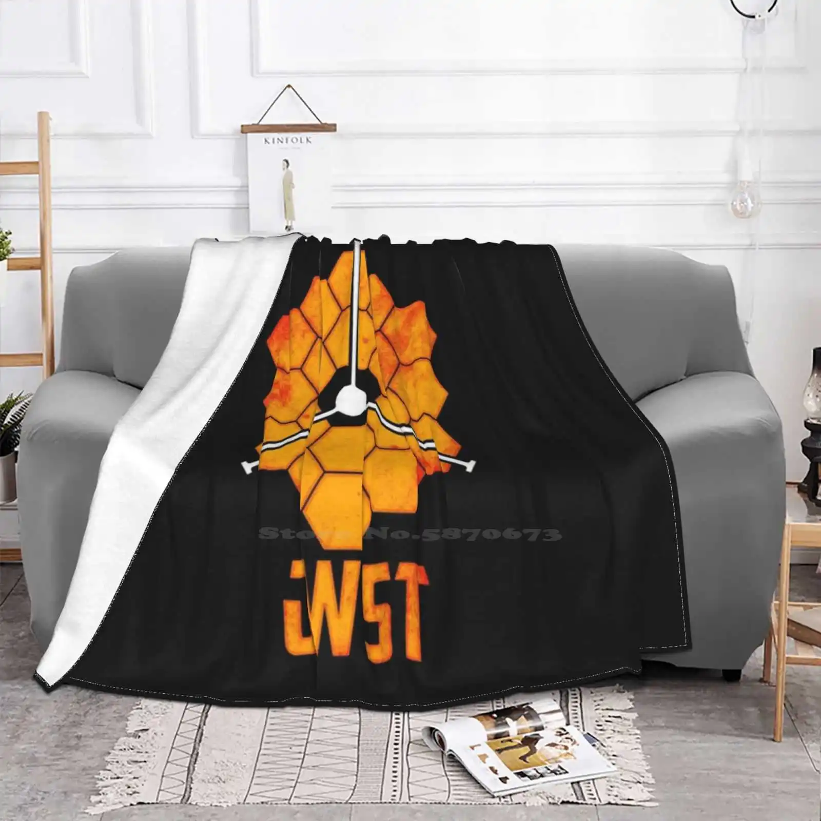 James Webb Space Telescope ( Jwst ) Blanket Soft Warm Travel Portable Blanket Exoplanet Astronomy Science Solar System