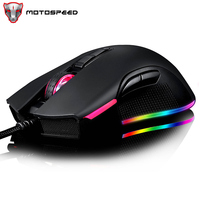 Motospeed V70 Gaming Mouse RGB Backlight PAW3325 Wired 7 Buttons Optical Sensor Customize Macro Programming For Computer Laptop